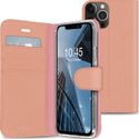 Accezz Étui de téléphone portefeuille Wallet iPhone 13 Pro - Rose Champagne