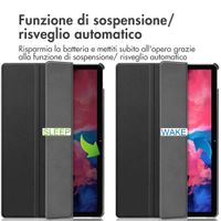 imoshion Coque tablette Trifold Lenovo Tab P11 / P11 Plus - Noir