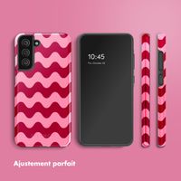 Selencia Coque arrière Vivid Samsung Galaxy S21 FE - Wave Vibes Lipstick