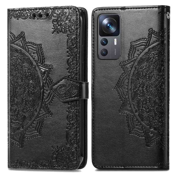 imoshion Etui de téléphone portefeuille Mandala Xiaomi 12T (Pro) - Noir