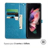 imoshion Etui de télephone Mandala Samsung Galaxy Z Fold 5 - Turquoise