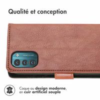 imoshion Étui de téléphone portefeuille Luxe Nokia G11 / G21 - Brun