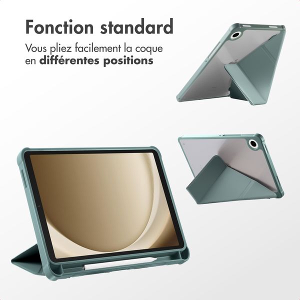 imoshion Coque tablette Origami Samsung Galaxy Tab A11 Plus - Vert foncé