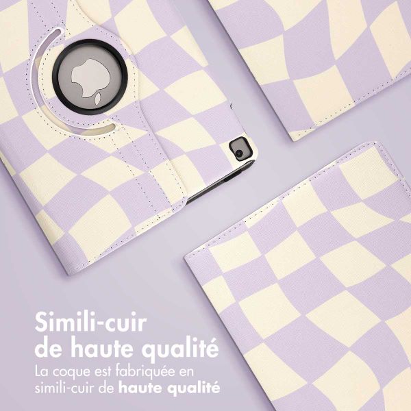imoshion Coque tablette Design rotatif à 360° Apple iPad 9 (2021) 10.2 pouces / iPad 8 (2020) 10.2 pouces / iPad 7 (2019) 10.2 pouces - Dancing Cubes