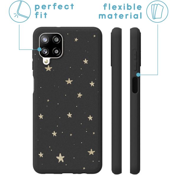 imoshion Coque Design Samsung Galaxy A12 - Etoiles / Noir