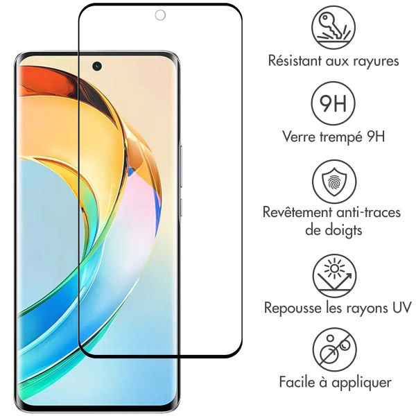 Accezz Protection d'écran en verre trempé Full Cover pour Honor Magic 6 Lite - Transparent