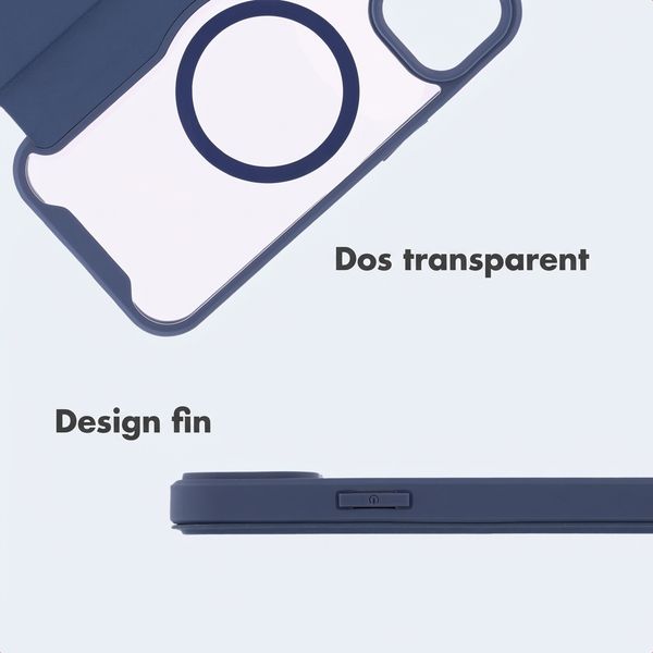 imoshion Bookcase transparente avec MagSafe Apple iPhone 14 / 13 - Bleu
