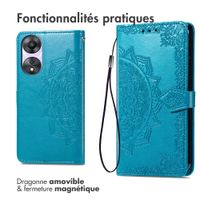 imoshion Etui de télephone Mandala Oppo A58 - Turquoise