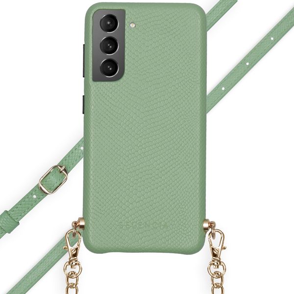 Selencia Coque Aina Serpent avec corde Galaxy S21 - Vert