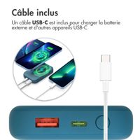 imoshion Batterie externe MagSafe - 10.000 mAh - Batterie externe sans fil - Bleu