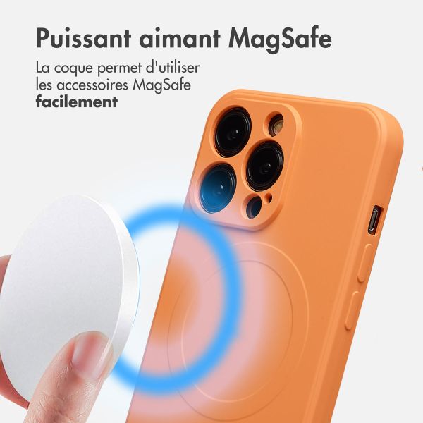 imoshion Coque Couleur avec MagSafe Apple iPhone 13 Pro - Neon Orange