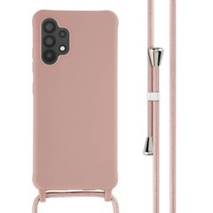 imoshion Coque en silicone avec cordon Samsung Galaxy A32 (4G) - Sand Pink