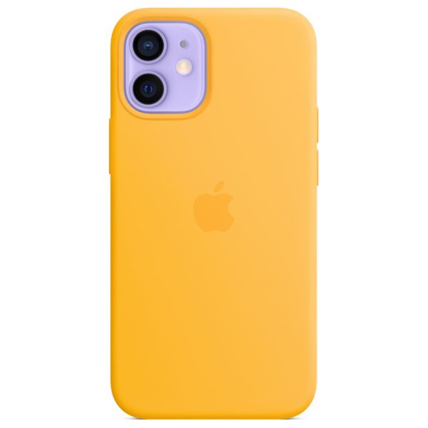Apple Coque en silicone MagSafe Apple iPhone 12 Mini - Sunflower