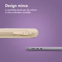 imoshion Pochette ordinateur avec compartiment 13 pouces - Sandstone