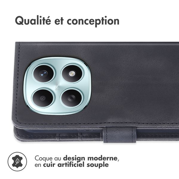 imoshion Etui de télephone portefeuille avec cordon Xiaomi Redmi Note 15 (4G) - Noir