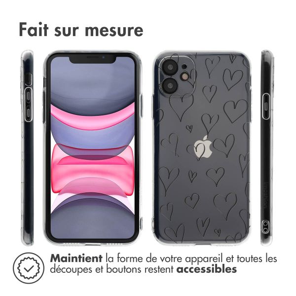 imoshion Coque Design Apple iPhone 11 - Hearts