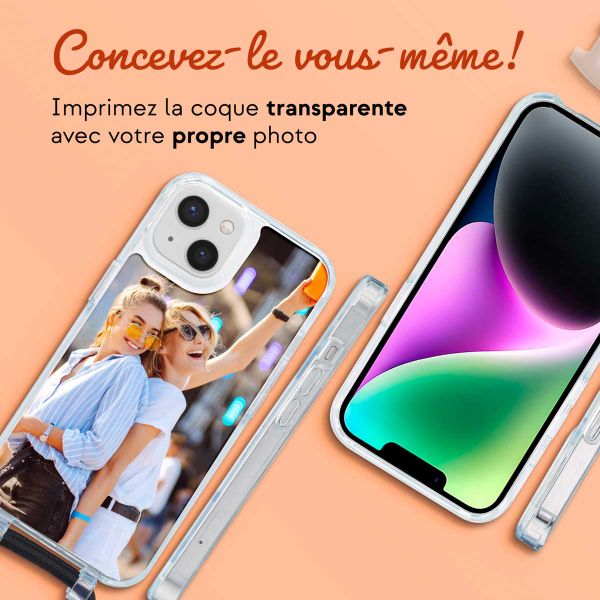 Concevez votre Coque MagSafe avec cordon amovible Apple iPhone 14 - Transparent
