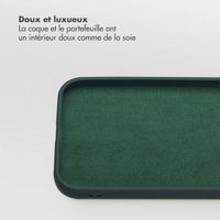 Selencia Étui portefeuille amovible Olyn avec MagSafe Apple iPhone 14 / 13 - Vert