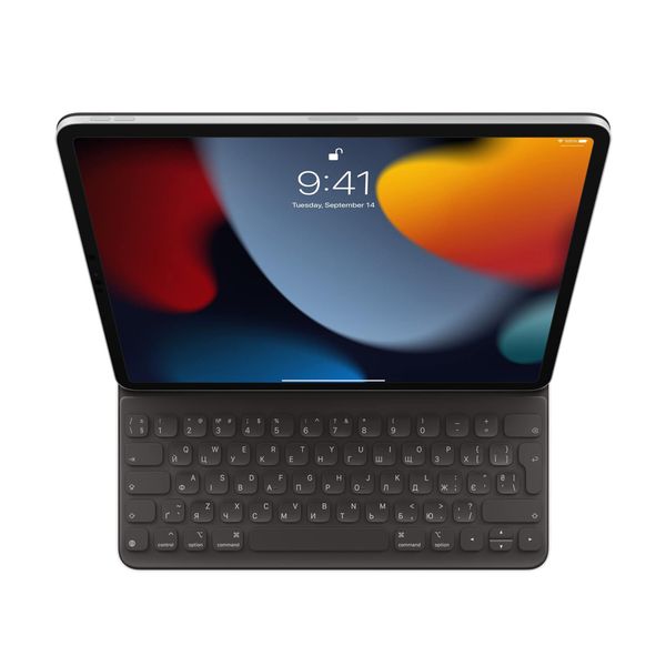 Apple Smart Folio Keyboard Apple iPad Air 13 pouces (2025) M3 / (2024) M2 / iPad Pro 12.9 (2018/2020/2021/2022) - ukrainian - Noir