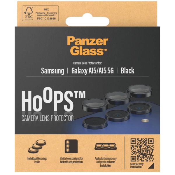 PanzerGlass Protection Caméra Hoop Optic Rings Samsung Galaxy A15 (5G) - Black