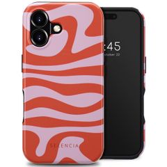 Selencia Coque arrière Vivid avec MagSafe Apple iPhone 16 - Dream Swirl Pink