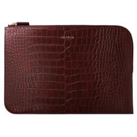 Selencia Pochette ordinateur Croco 15-16 pouces - Burgundy