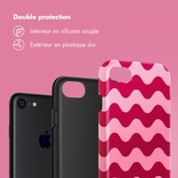 Selencia Coque arrière Vivid Tough iPhone SE (2022 / 2020) / 8 / 7 - Wave Vibes Lipstick