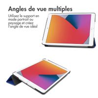 imoshion Coque tablette Trifold Apple iPad 9 (2021) 10.2 pouces / iPad 8 (2020) 10.2 pouces / iPad 7 (2019) 10.2 pouces - Cobalt Blue