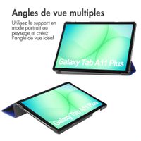 imoshion Coque tablette Trifold Samsung Galaxy Tab A11 Plus - Cobalt Blue