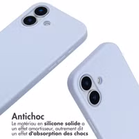 imoshion Coque en silicone avec cordon Apple iPhone 17 - Violet