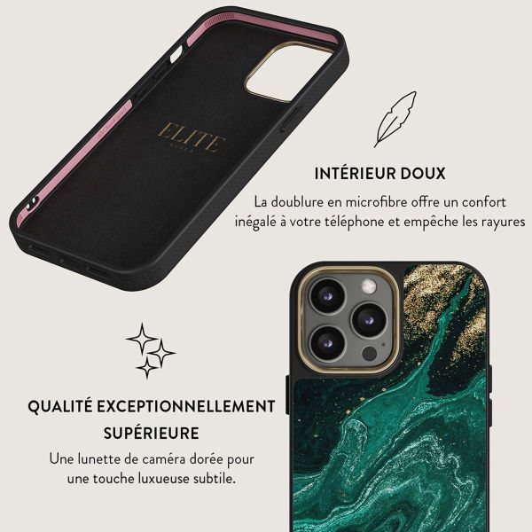 Burga Coque Elite Gold iPhone 14 Pro - Emerald Pool