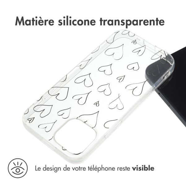 imoshion Coque Design iPhone 13 Mini - Hearts