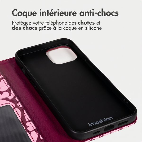 imoshion Étui de télephone portefeuille Design Apple iPhone 14 - Hearty Blush
