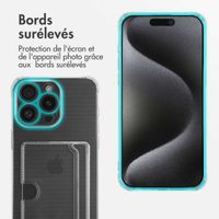 imoshion Coque silicone avec porte-cartes iPhone 15 Pro - Transparent