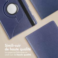imoshion Coque tablette rotatif à 360° Samsung Galaxy Tab A8 - Bleu foncé