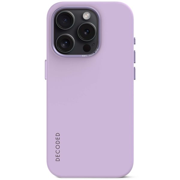 Decoded Coque en silicone MagSafe iPhone 15 Pro Max - Violet