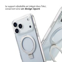 Accezz Coque Ring Stand avec MagSafe Apple iPhone 17 Pro - Transparent