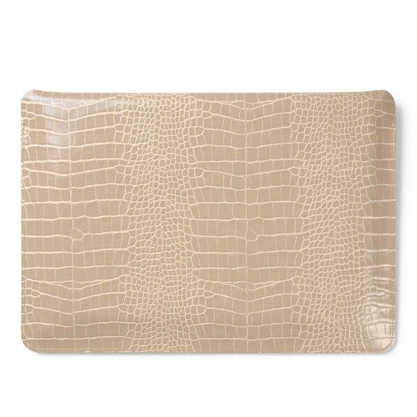 iDeal of Sweden Slim Pochette ordinateur 14 pouces - Warm Beige Croco