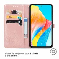 imoshion Etui de téléphone portefeuille Mandala Oppo A98 - Rose Dorée