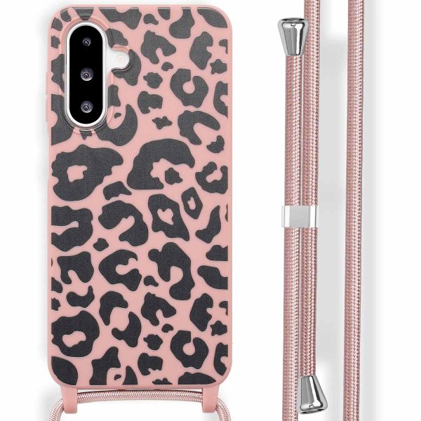 imoshion Coque design en silicone avec cordon Samsung Galaxy A26 - Animal Pink