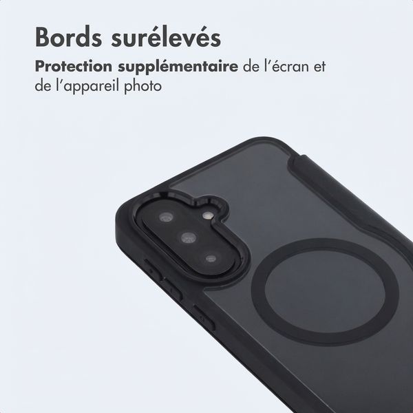 imoshion Bookcase transparente avec MagSafe Samsung Galaxy A37 (5G) - Noir