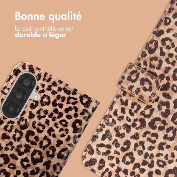 imoshion Étui de télephone portefeuille Design Samsung Galaxy A56 - Leopard Mood