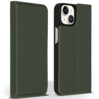 Accezz Étui de téléphone Slim Folio en cuir de qualité supérieure iPhone 14 - Vert