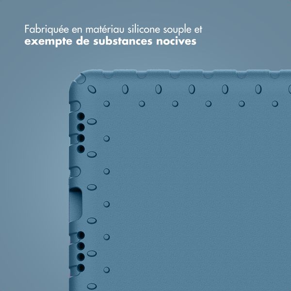 imoshion Coque kidsproof avec poignée Apple iPad 11 (2025) 11 pouces A16 / iPad 10 (2022) 10.9 pouces - Bleu foncé