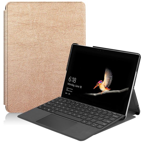 imoshion Coque tablette Trifold Microsoft Surface Go 4 / Go 3 / Go 2 - Dorée