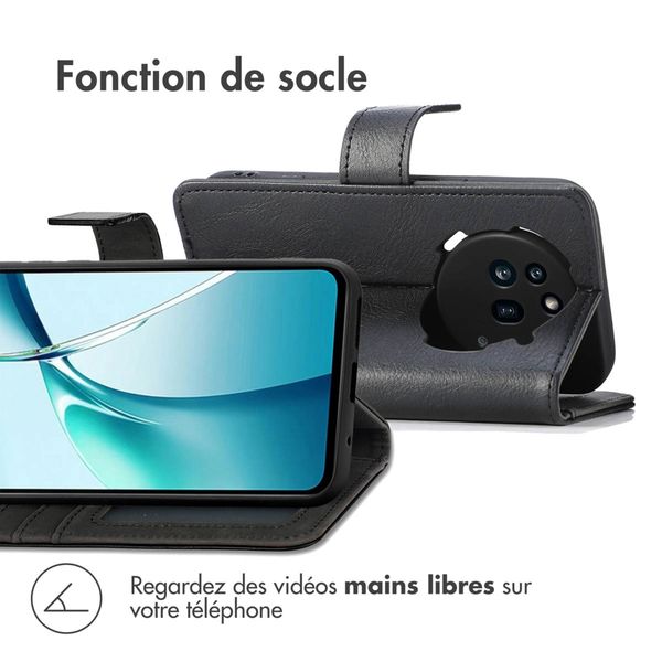 imoshion Étui de télephone portefeuille de luxe Nothing Phone (3a) Pro - Noir