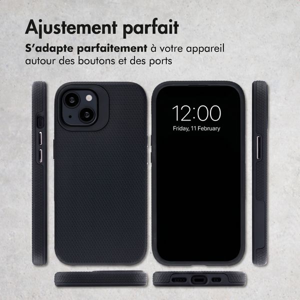 Accezz Coque Tough avec MagSafe Apple iPhone 14 - Noir