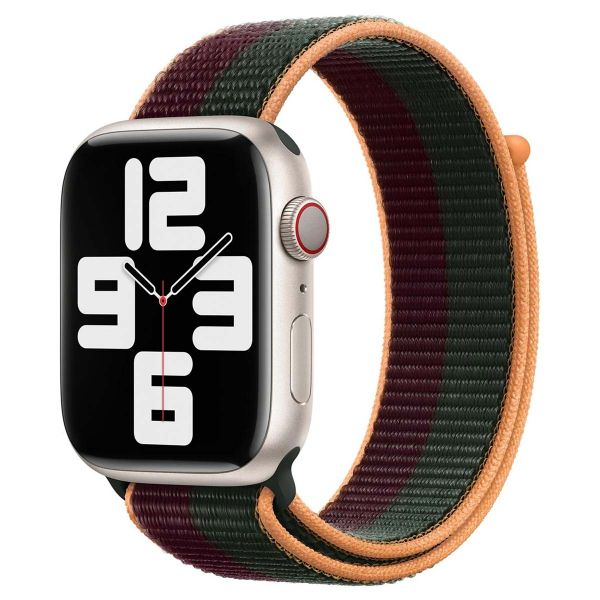 Apple Sport Loop bracelet Apple Watch Series 1 á 10 / SE / Ultra (2) (44/45/46/49 mm) - Dark Cherry/Forest Green