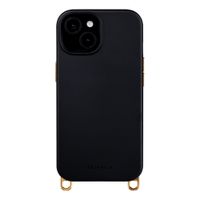 Selencia Coque arrière Rivièra avec MagSafe avec crochets amovibles Apple iPhone 15 - Velvet Black