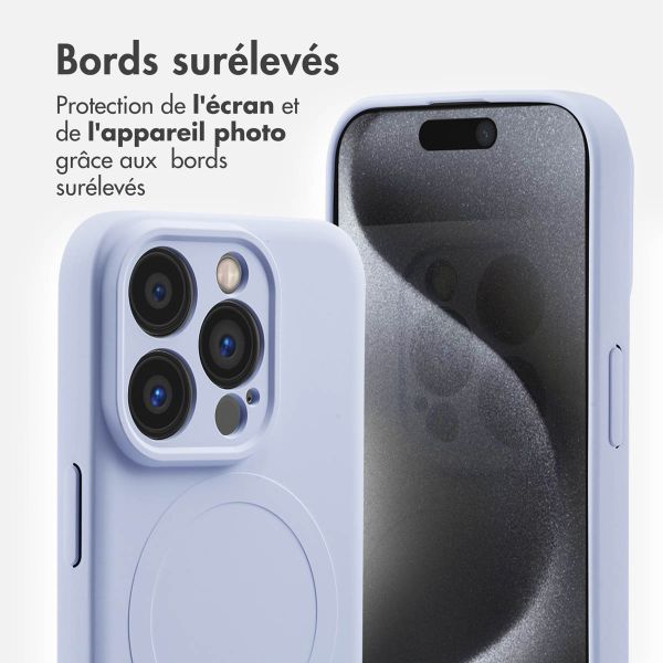 imoshion Coque Couleur avec MagSafe Apple iPhone 15 Pro - Lila
